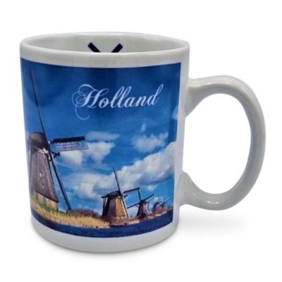 Typisch Hollands Holland Kaffee-Teebecher - Windmühlen - Kinderijk