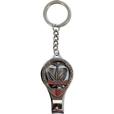 Matix Sleutelhanger Nagelknipper - Amsterdam - Holland  (aan ketting)  - Brons