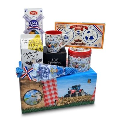 www.typisch-hollands-geschenkpakket.nl  Holland cadeau-pakket (Boeren-ruitjes doos)