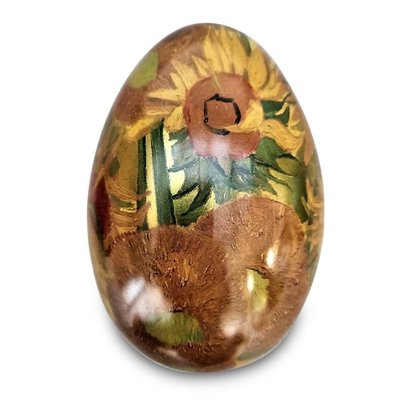 Typisch Hollands Easter egg (tin) filled with chocolate eggs - (Sunflowers) 150 grams