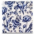TTD Gifts Servetten Delfts blauw Holland - Bloemmotief