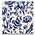 TTD Gifts Servetten Delfts blauw Holland - Bloemmotief