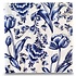 TTD Gifts Servetten Delfts blauw Holland - Bloemmotief