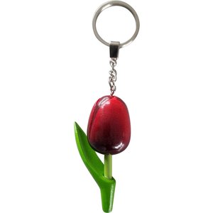 Typisch Hollands Sleutelhanger Tulp - Holland - Rood