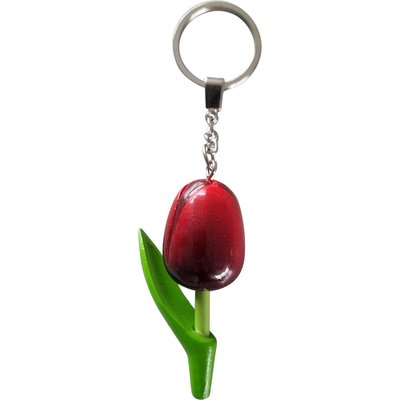 Typisch Hollands Keyring Tulip - Holland - Red