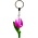 Matix Sleutelhanger Tulp - Violet-Wit