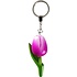 Typisch Hollands Schlüsselanhänger Tulpe - Violett-Weiß