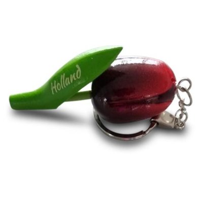 Typisch Hollands Keychain Tulip - Holland - Red