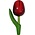 Matix Magneet Tulp - Holland - Rood