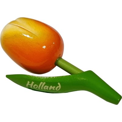 Typisch Hollands Magneet Tulp - Holland - Oranje - Licht