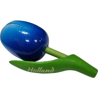 Typisch Hollands Magneet Tulp - Holland - Blauw-Wit