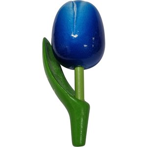 Typisch Hollands Magneet Tulp - Holland - Blauw-Wit
