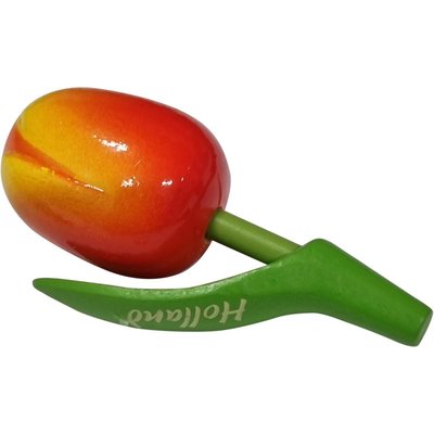 Typisch Hollands Magnet-Tulpe - Holland - Orange-Gelb