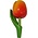 Typisch Hollands Magnet Tulip - Holland - Orange-Yellow