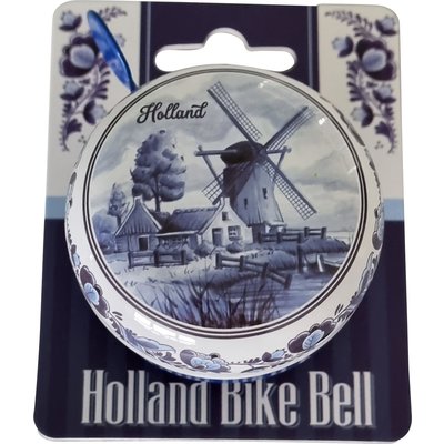 Typisch Hollands Fahrradklingel Holland - Delfter Blau 60mm