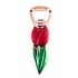 Typisch Hollands Magneet - Opener Tulp - Rood