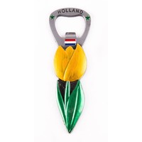 Typisch Hollands Magnet - Opener Tulip - Yellow