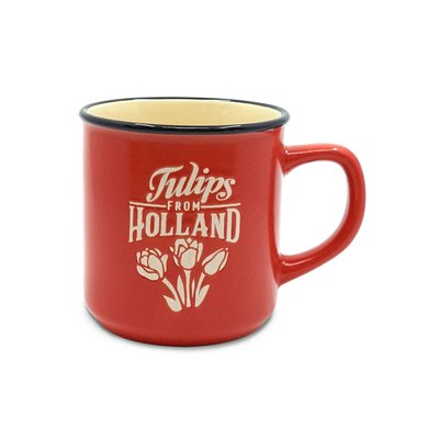 Typisch Hollands Kleine Tasse in Geschenkbox - Holland - Rot