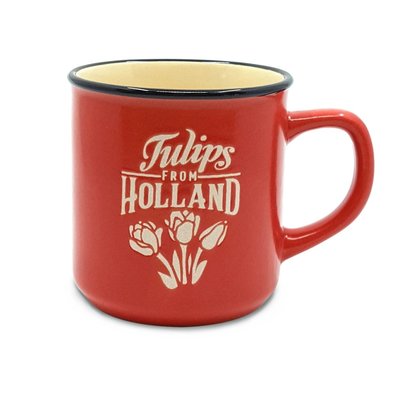 Typisch Hollands Kleine Tasse in Geschenkbox - Holland - Rot