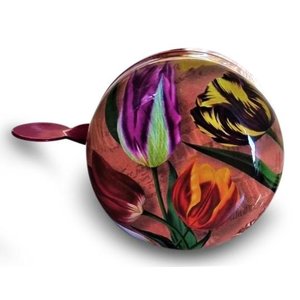 Typisch Hollands Bicycle bell Holland -Red - Tulips 60mm