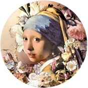 Typisch Hollands Wall plate - girl with a pearl earring - Modern Delft - Copy