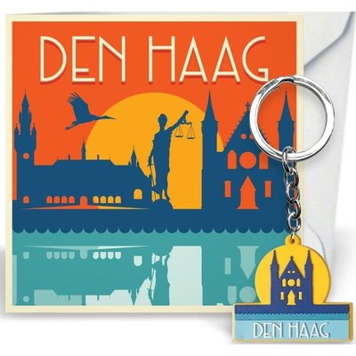 Typisch Hollands Luxus-Geschenkset Den Haag (Becher und Dose) Stroopwafels & Hopfen