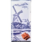 Typisch Hollands Melk chocoladereep -Delfts blauw (Molen - waterkant)