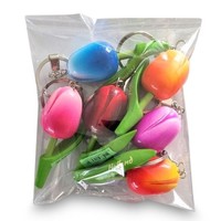 Typisch Hollands Voordeelverpakking - Sleutelhangers Tulpen (6stuks)