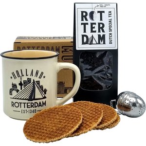 Typisch Hollands Tea -Mug and Stroopwafels - Rotterdam - Free Tea Egg