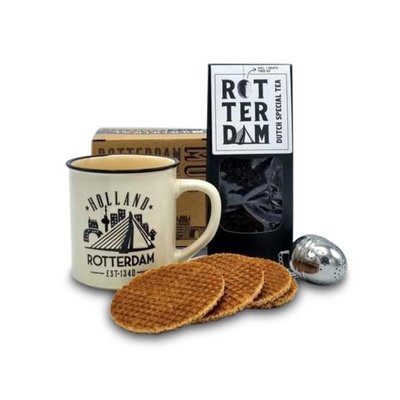 Typisch Hollands Tea -Mug and Stroopwafels - Rotterdam - Free Tea Egg