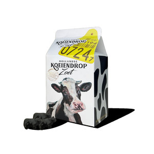 Typisch Hollands Melkverpakking  koeiendrop Zwart/Wit