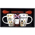 Typisch Hollands Gift box 2 Mugs of major cities and a bottle of apple pie liqueur