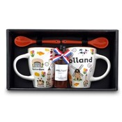 TTD Gifts Geschenkdoos 2 Mokken grote steden en een flesje appeltaartlikeur