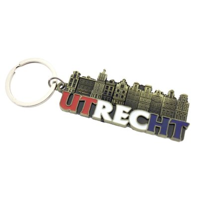 Typisch Hollands Keychain Utrecht letters - houses and the Dom tower