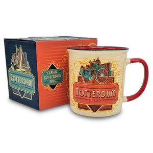 Matix Mug Rotterdam - White with red ear and red inside