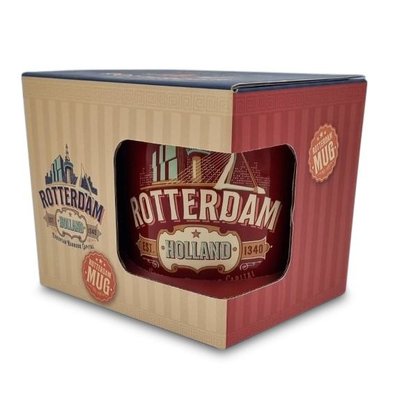 Matix Mug Rotterdam - Red - all-over.