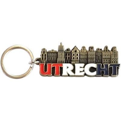 Typisch Hollands Keychain Utrecht letters - houses and the Dom tower