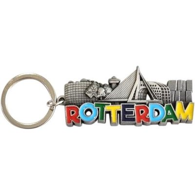 Typisch Hollands Sleutelhanger Rotterdam - Metalen letters