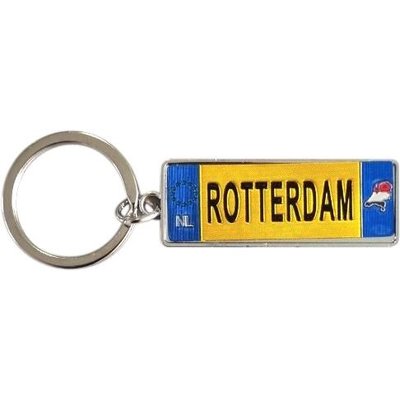 Typisch Hollands Schlüsselanhänger Rotterdam - Nummernschild