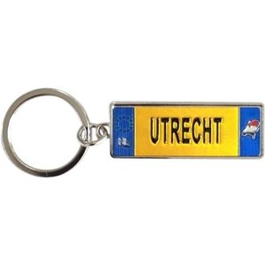 Typisch Hollands Schlüsselanhänger Utrecht - Nummernschild