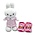 Nijntje (c) Miffy Geschenkset - Kuscheltier und Hausschuhe - Rosa