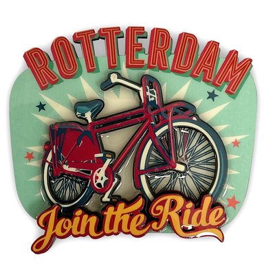 Typisch Hollands Magnet - Rotterdamer Vintage-Fahrrad