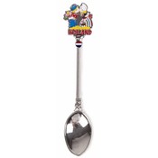 Typisch Hollands Teaspoon with color kissing couple Holland shiny silver