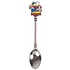 Matix Teaspoon with color kissing couple Holland shiny silver