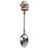 Typisch Hollands Teaspoon with color kissing couple Holland shiny silver