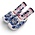 Matix Delfts blauwe klompjes  (2 rolletjes King)