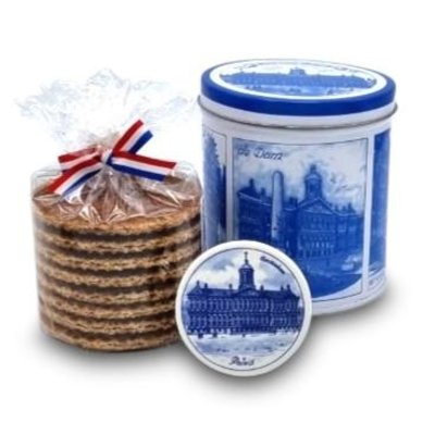 Typisch Hollands Tin of stroopwafels - Paleis op de Dam - with FREE Magnet