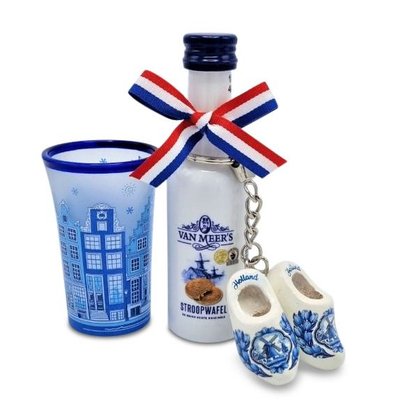 van Meers Holland Likeur - Stroopwafel -  Mini giftset