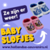 Typisch Hollands Babyslofjes - Klompslofjes - Wit - Kuspaar (0-6maanden)