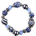 Heinen Delftware Armband - Delfts blauw